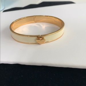 Kate Spade bangle “Live Colorfully” new cream/gold